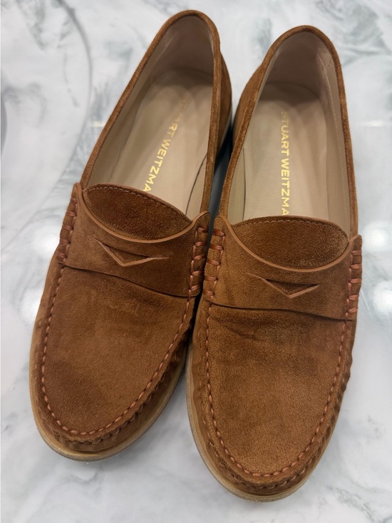 Stuart Weitzman Shoes - Stuart Weitzman woman’s Brown Suede Penny Loafers